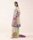 Women's Unstitched Arabic Lawn Embroidered Multi 3 Piece Suit